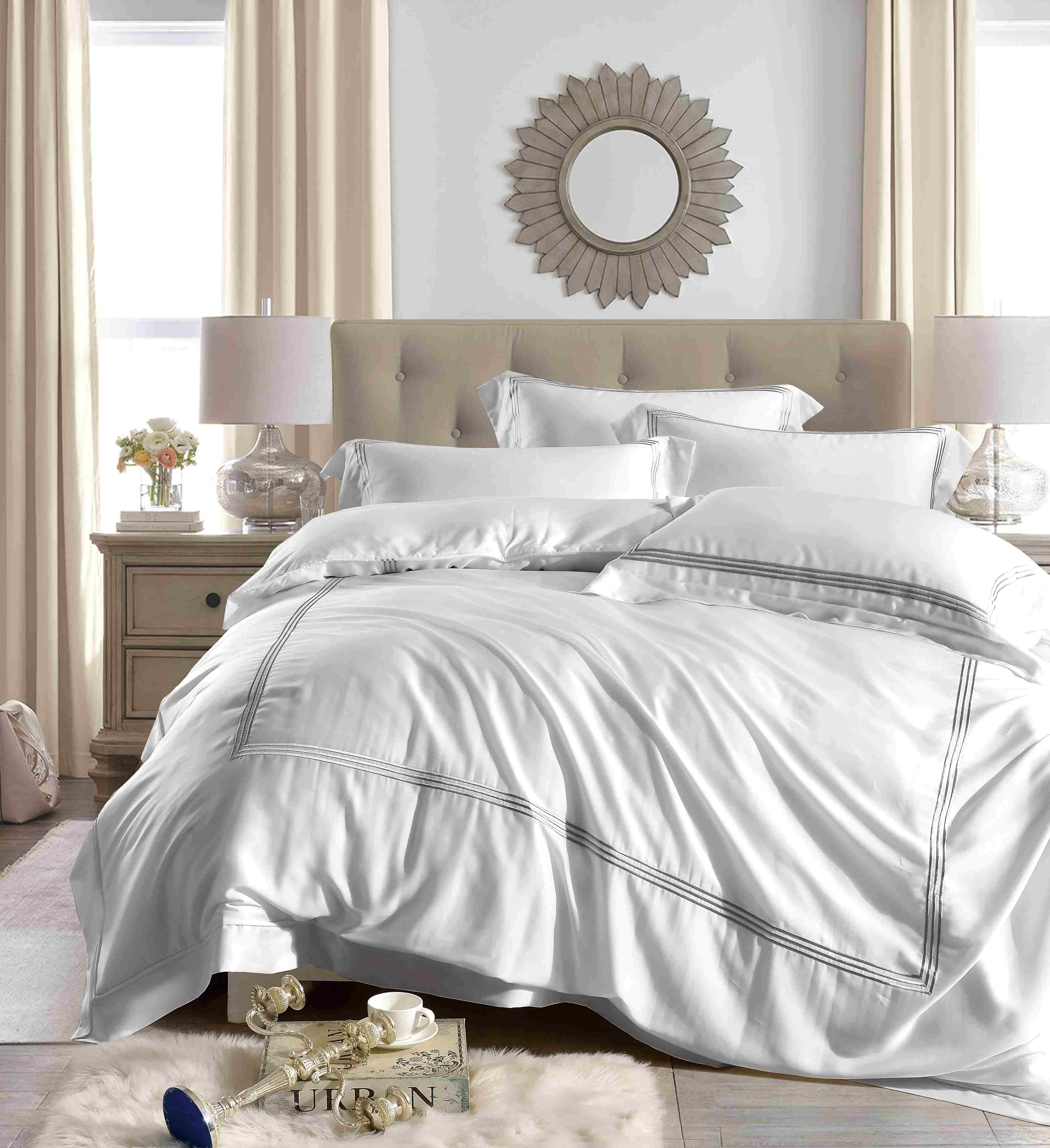 直播限定|100%60支天絲刺繡素面款