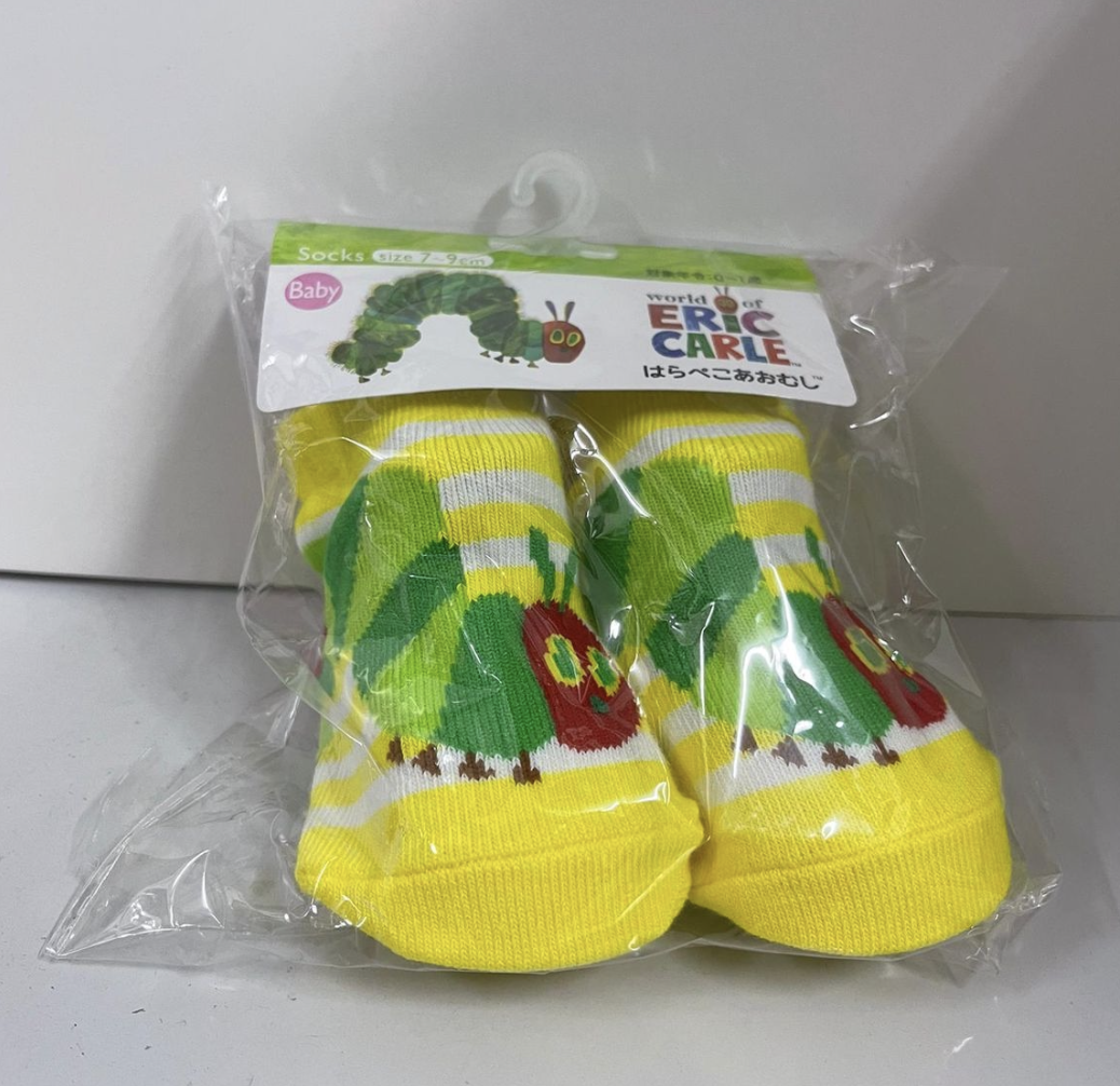 新生兒 嬰兒襪 7-9cm-the very hungry caterpillar