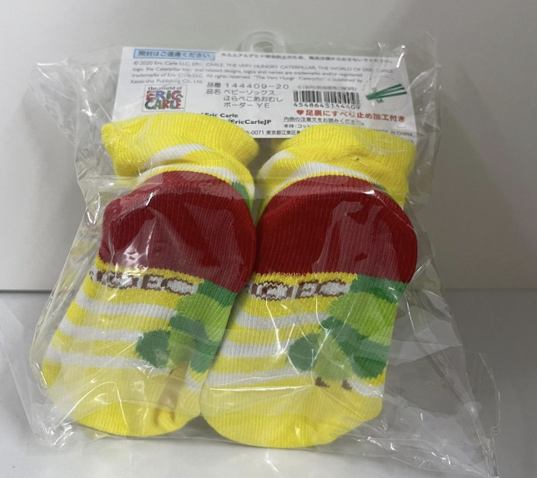 新生兒 嬰兒襪 7-9cm-the very hungry caterpillar