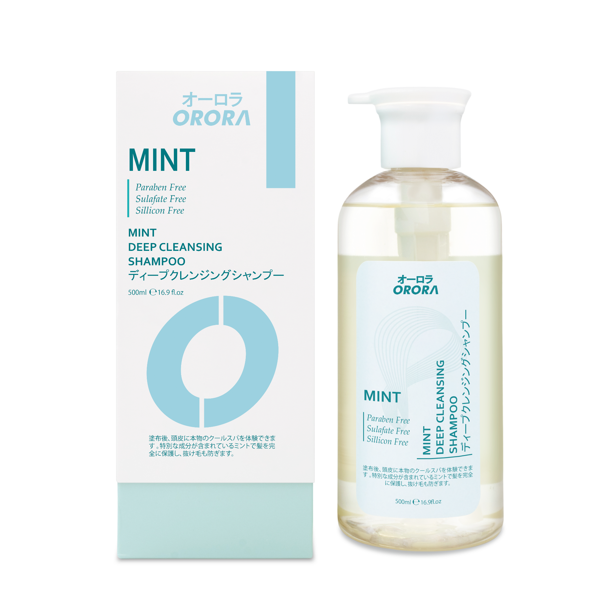 YB012 Orora 薄荷深層清潔洗髮乳 500ML