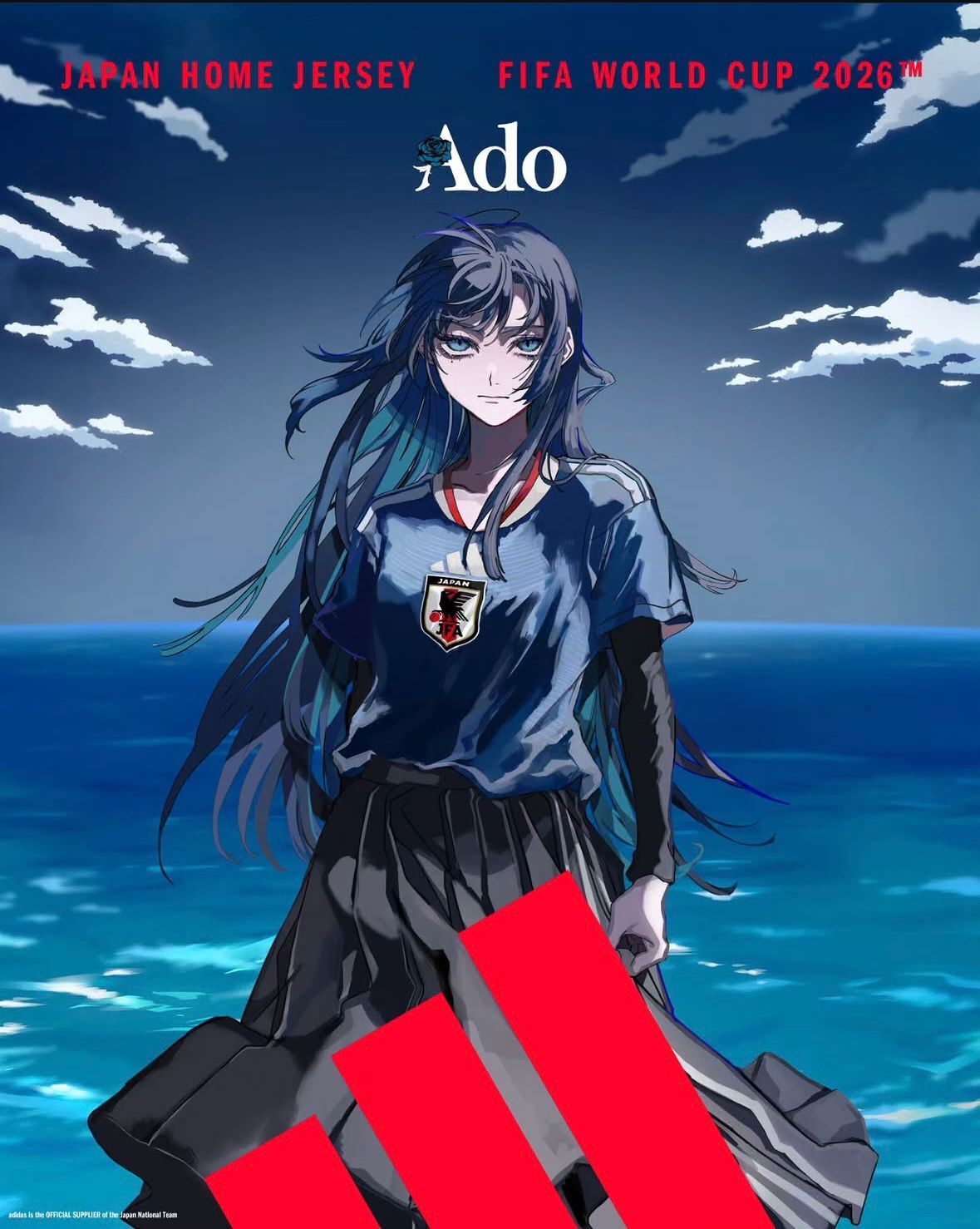 2026 Japan Authentic Home Shirt with 24 ADO