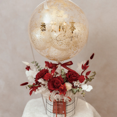 高雄開幕熱氣球花禮