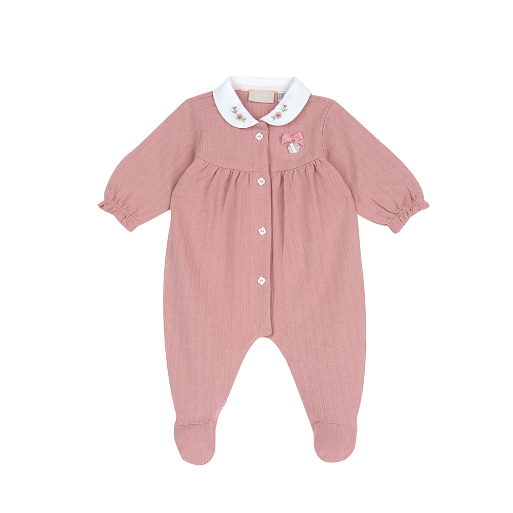 花園派對-有領前開長袖兔裝