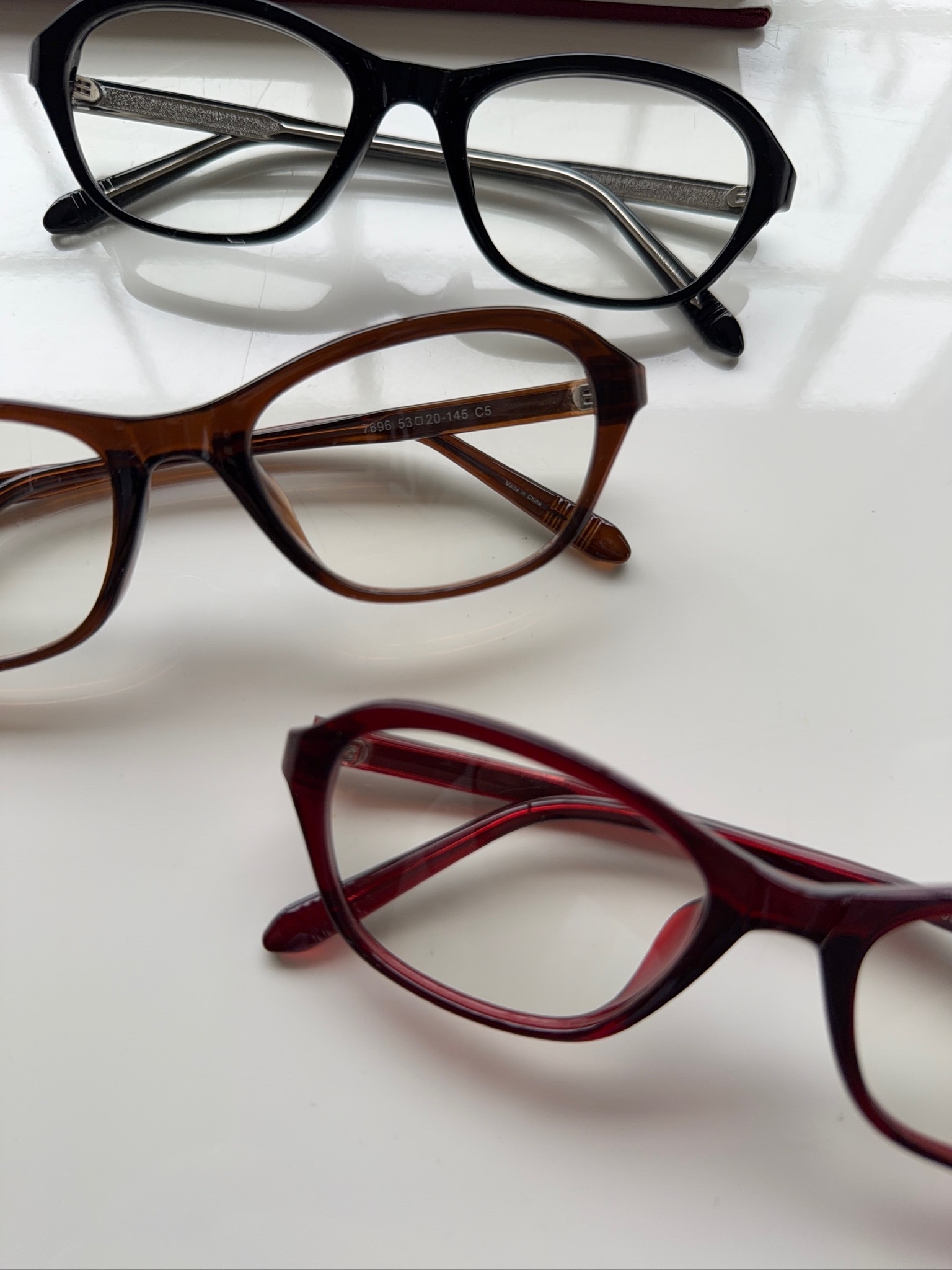 A95/膠框方長型平光眼鏡