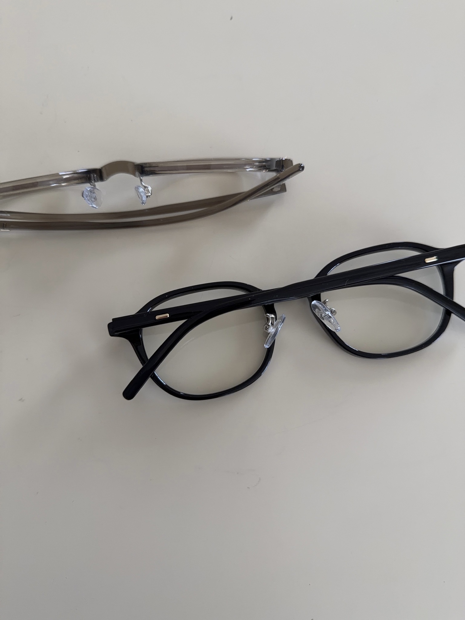 A96/方形膠框平光眼鏡（鼻墊款）