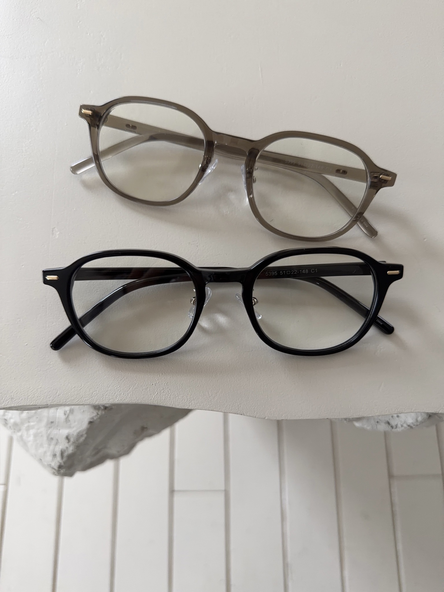 A96/方形膠框平光眼鏡（鼻墊款）