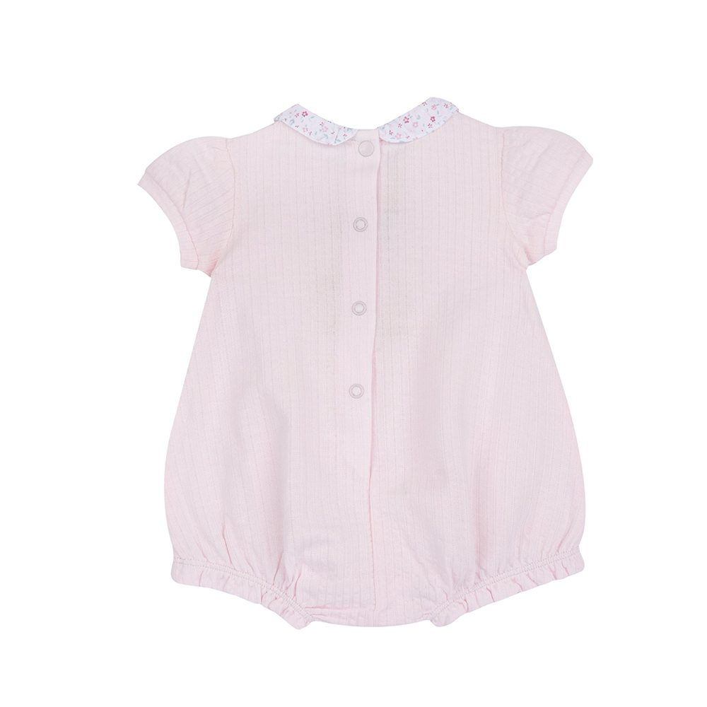 花園派對-花朵荷葉領短袖兔裝