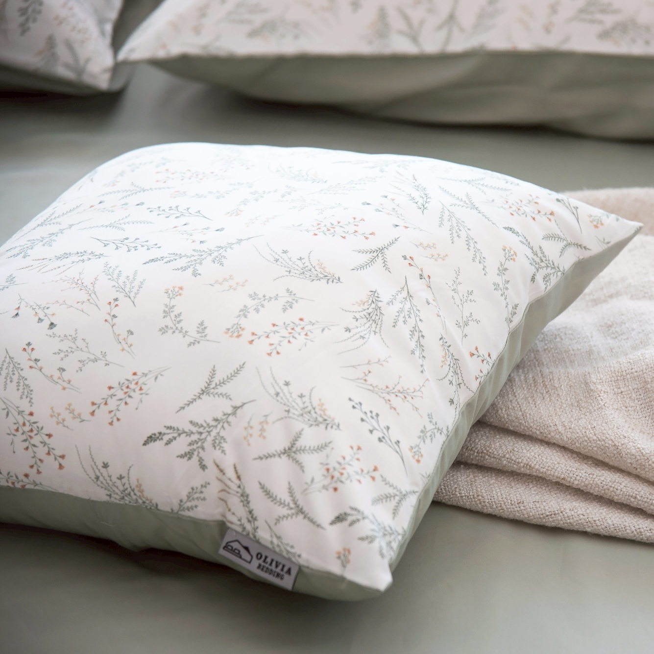 60支莫代爾天絲薄枕頭套 | 森之花 DR5030