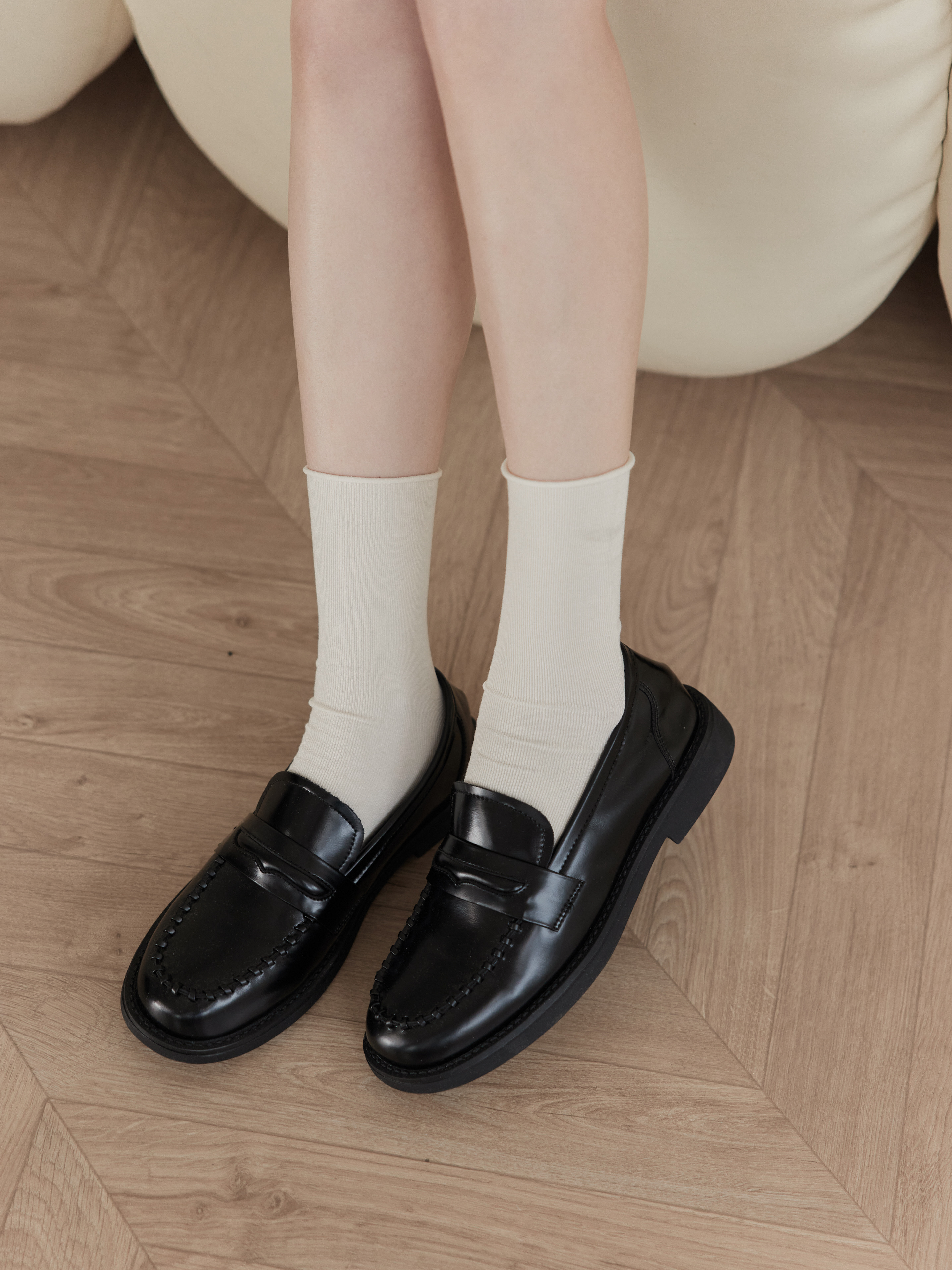 編織光澤軟Q底樂福鞋