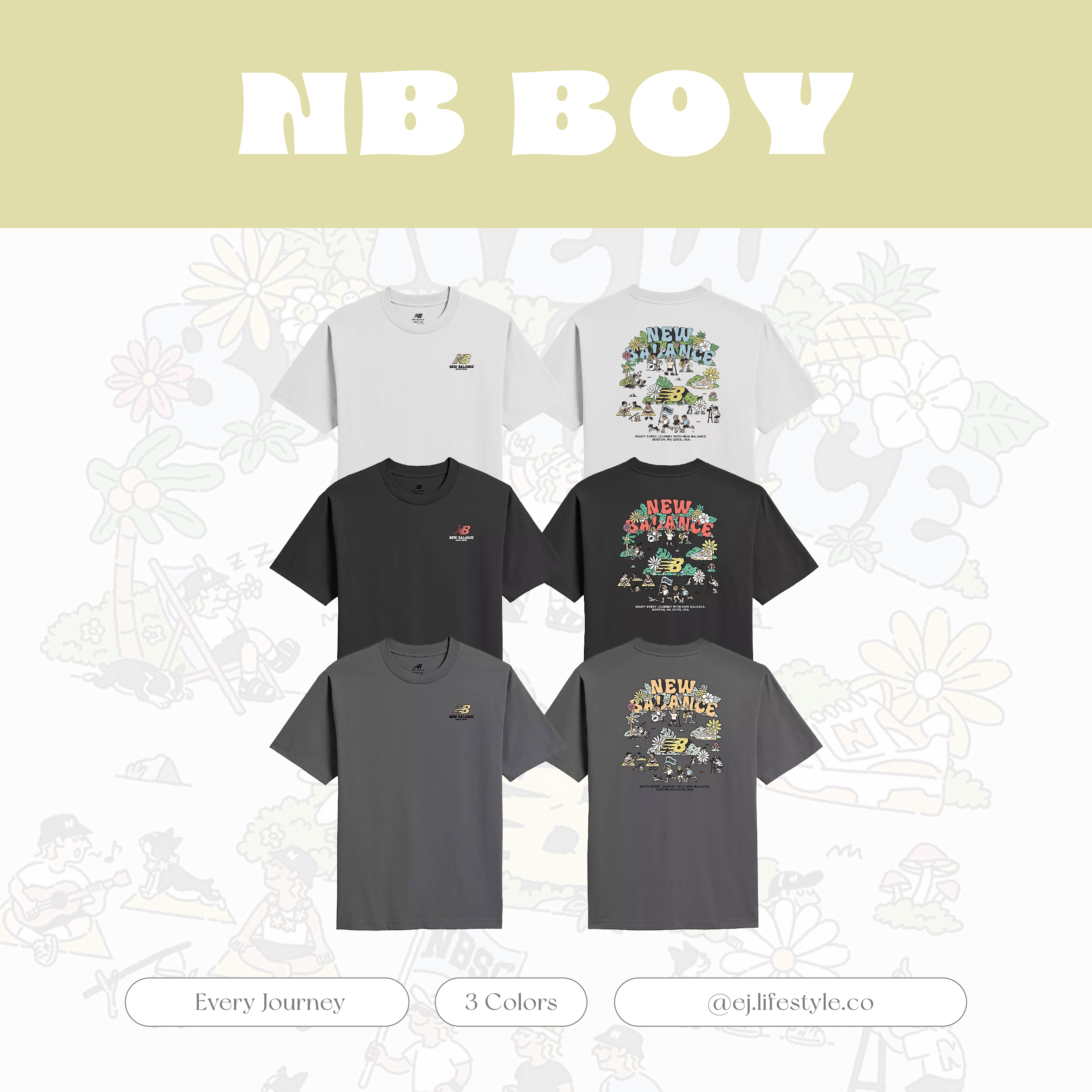 NEW BALANCE NB BOY Every Journey 春遊系列 IU代言同款 李知恩 男款 / 調貨