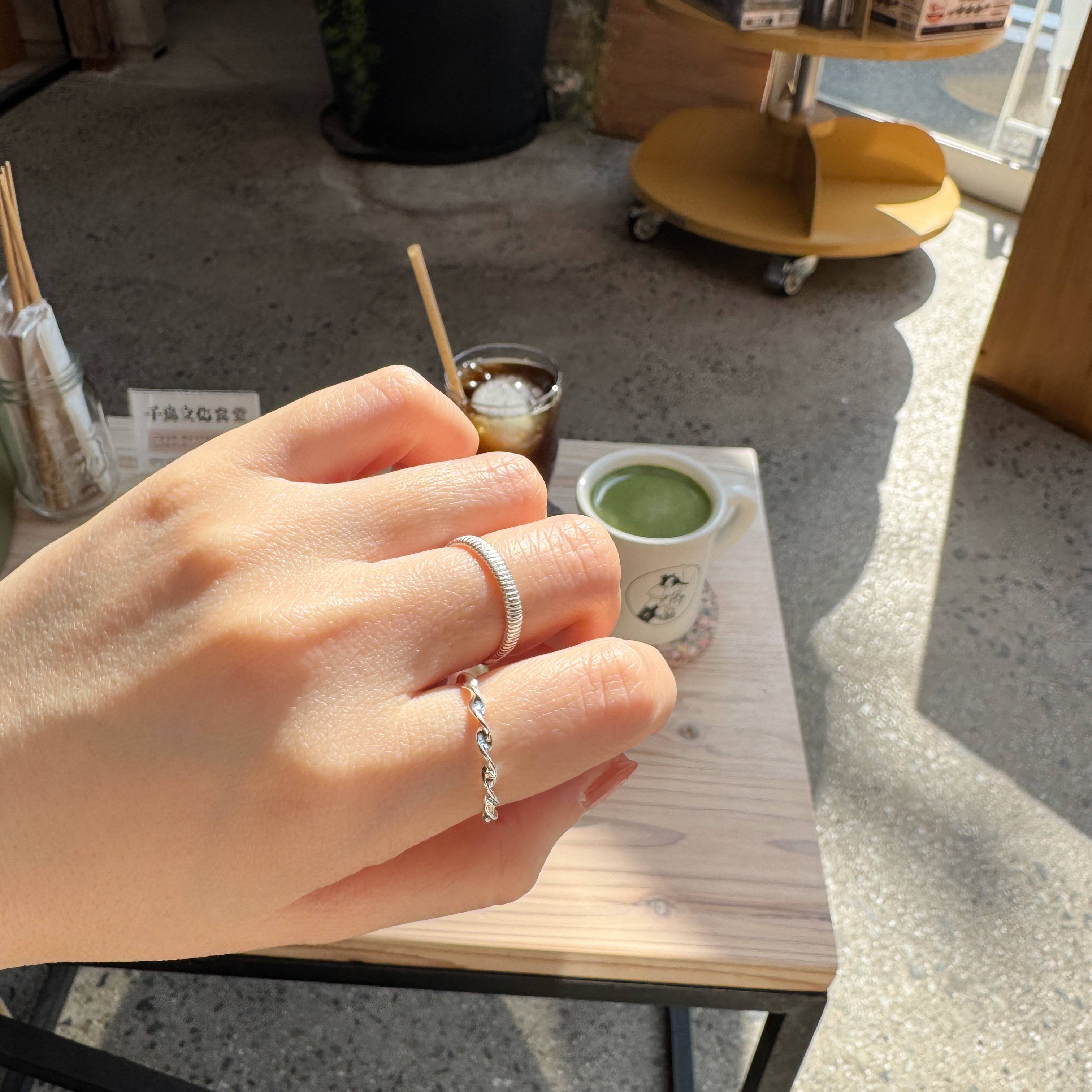 925扭扭純銀開口戒指