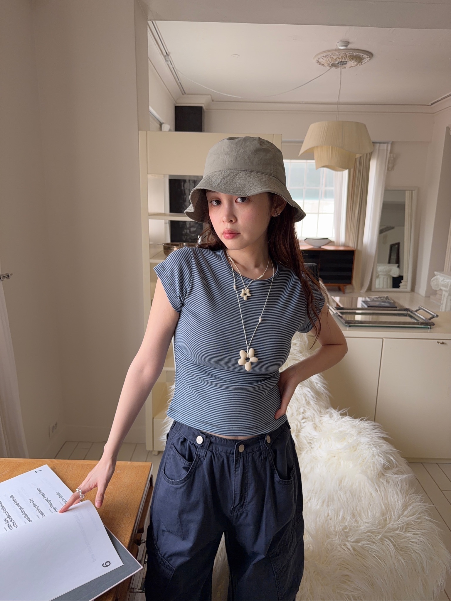 A19/威利在哪裡條紋短袖上衣