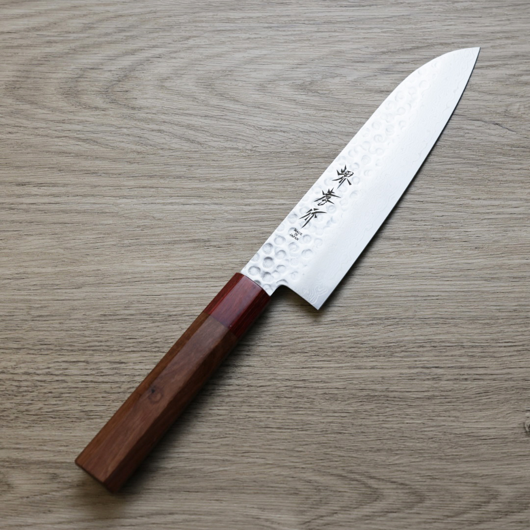 堺孝行 和三德 180mm AUS10鋼 45層鎚目大馬士革