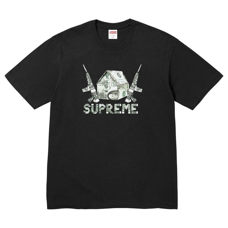 『即將到貨』2026SS Supreme Origami Tee 戰爭就是要錢 鈔票 槍 軍營 短T SS26T24