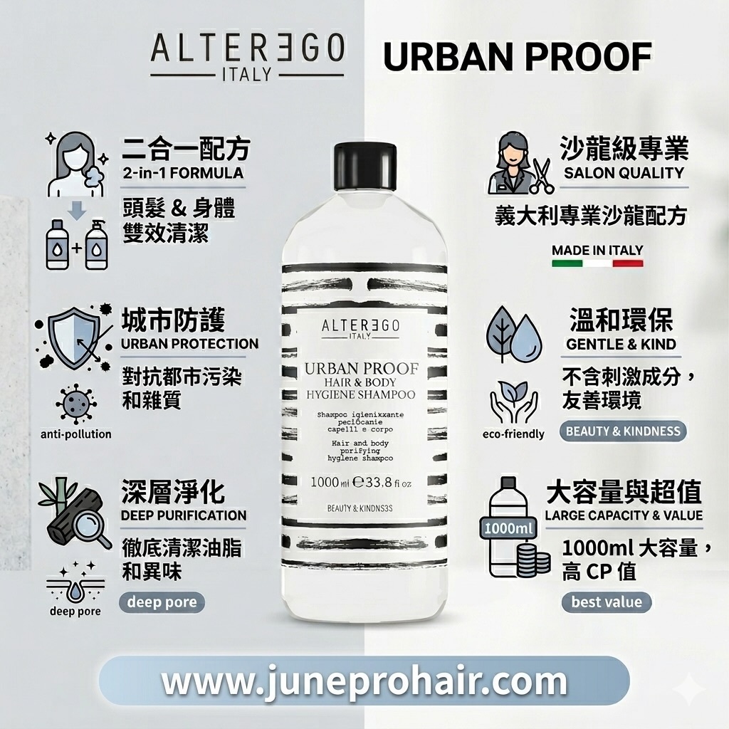 Alter Ego Urban Proof Hair & Body Hygiene Shampoo 1000ml