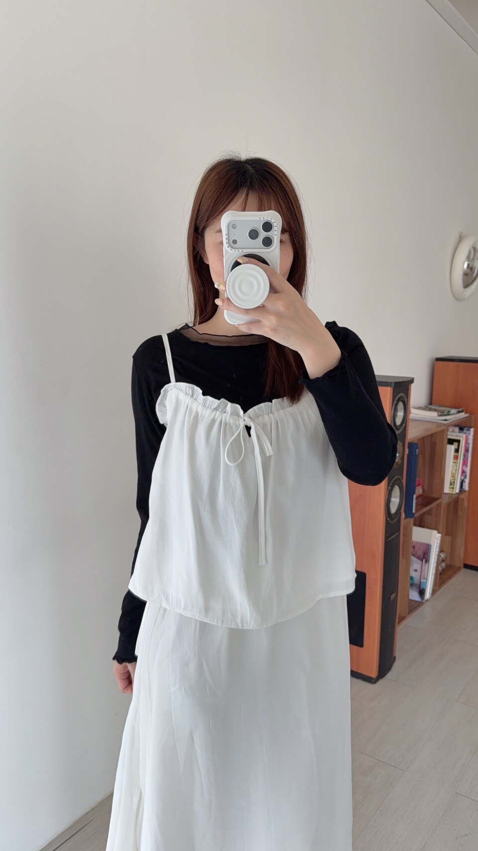 (2面穿) 荷葉雪紡背心 3colors