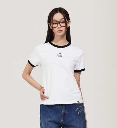 【入LIVECODE重温減至$248一件😱🔥】【WACKY WILLY春夏開季🔥】Women's Regular Fit Ringer Short Sleeve T-shirt(3 Colors)