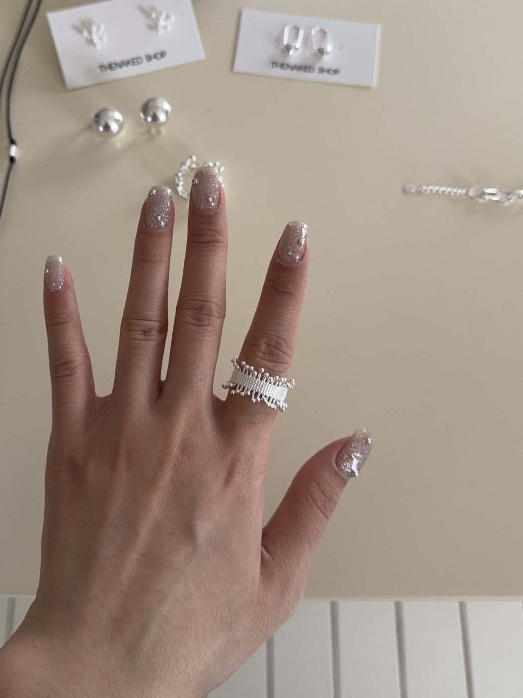 A98/天女散花煙火純銀戒指