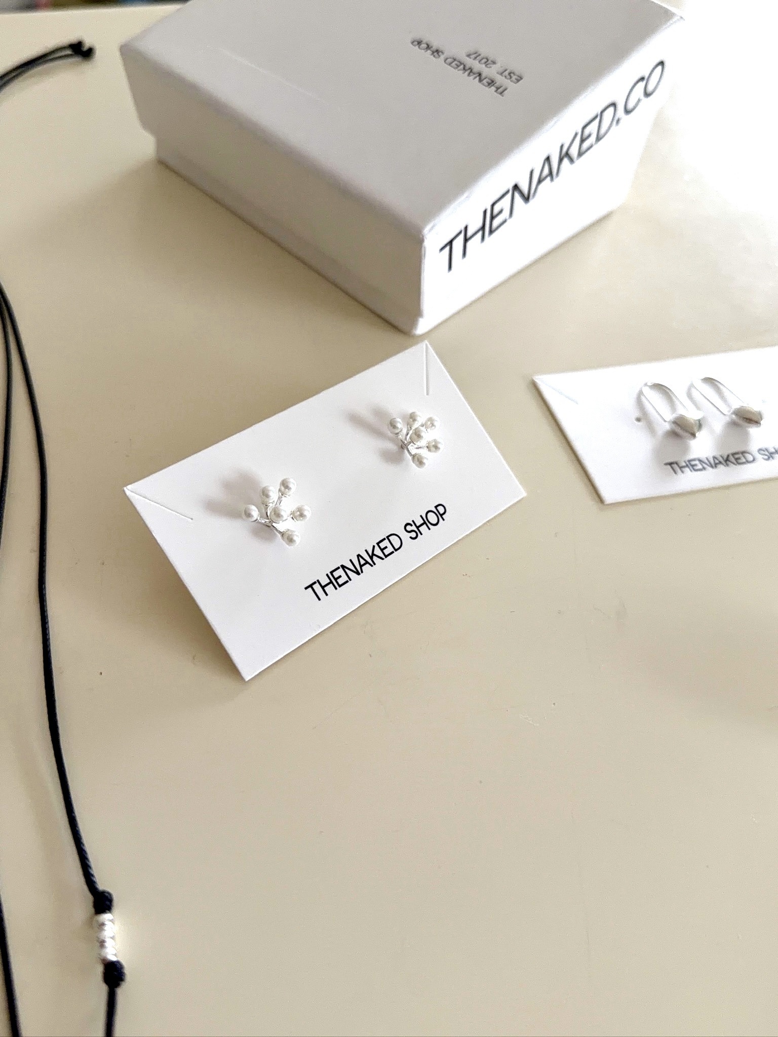 A99/串珠一整束純銀耳針