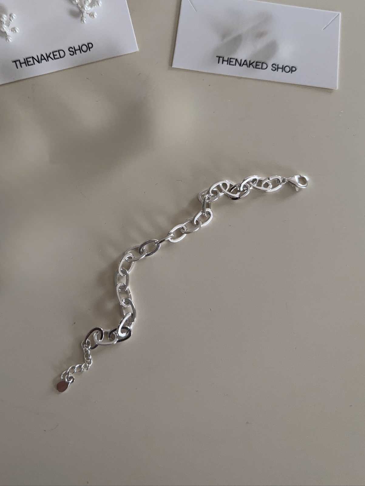 A97/環環相扣心心相印純銀手鍊