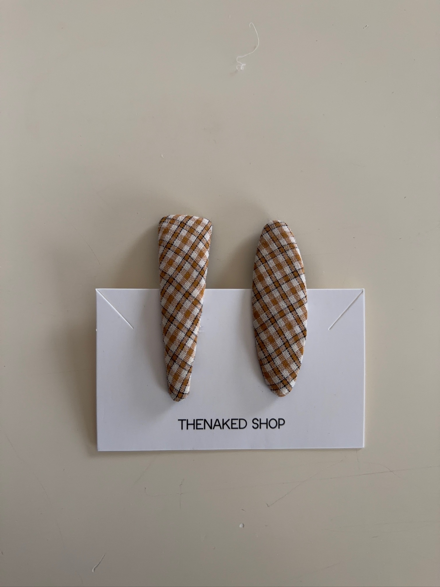 A91/格紋髮夾（同色兩入一組不可拆）