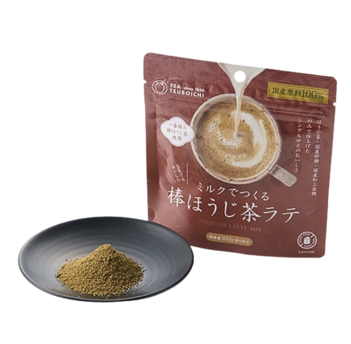 【SNS人氣】JP Tsuboichi 製茶本舖 濃香焙茶拿鐵粉 100g 約10杯 3307 TK260412