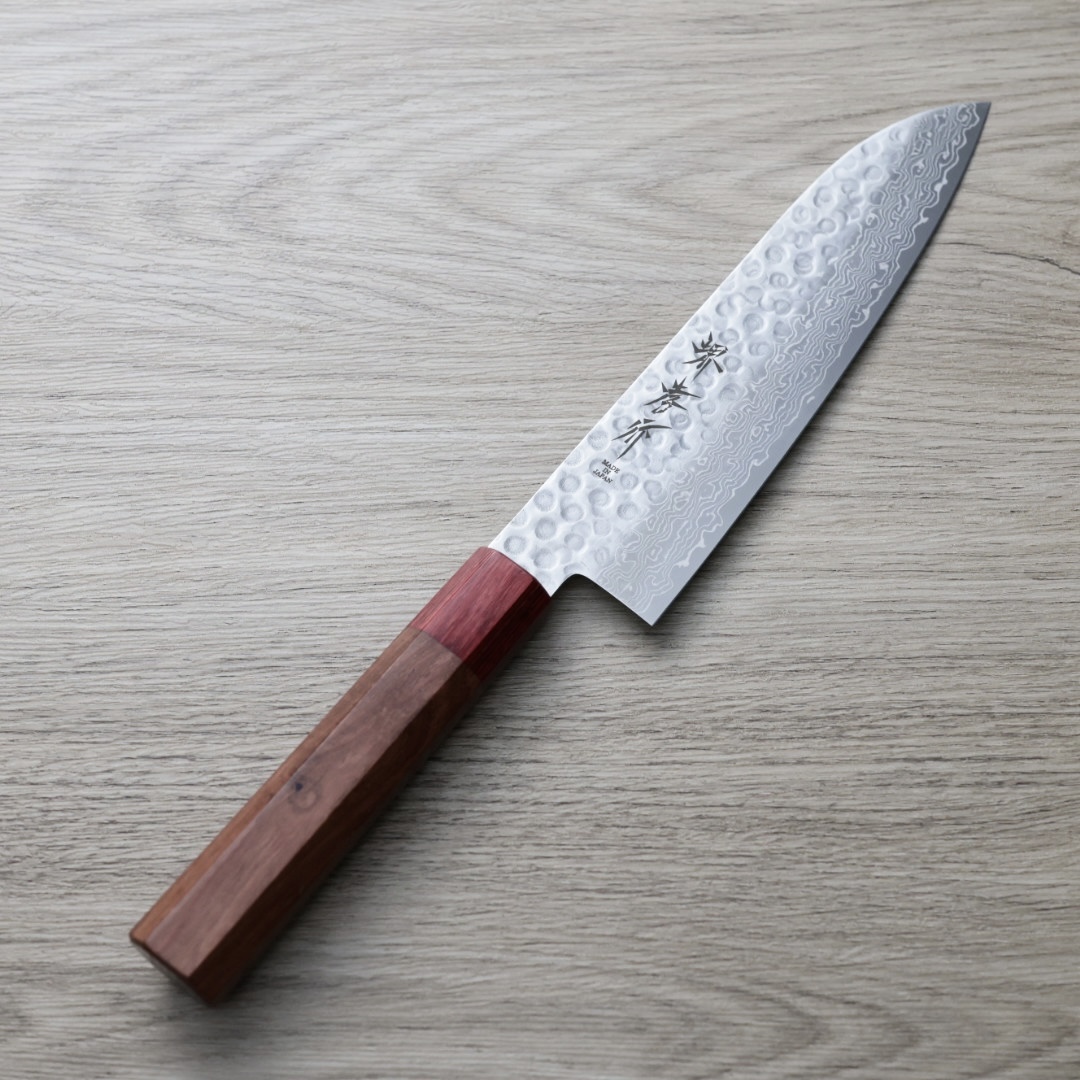 堺孝行 和三德 180mm AUS10鋼 45層鎚目大馬士革