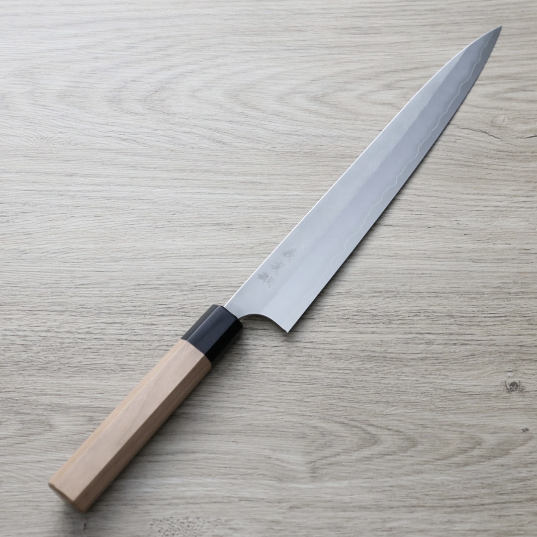 加藤義實 筋引 270mm 銀三鋼 鍛造/梨地