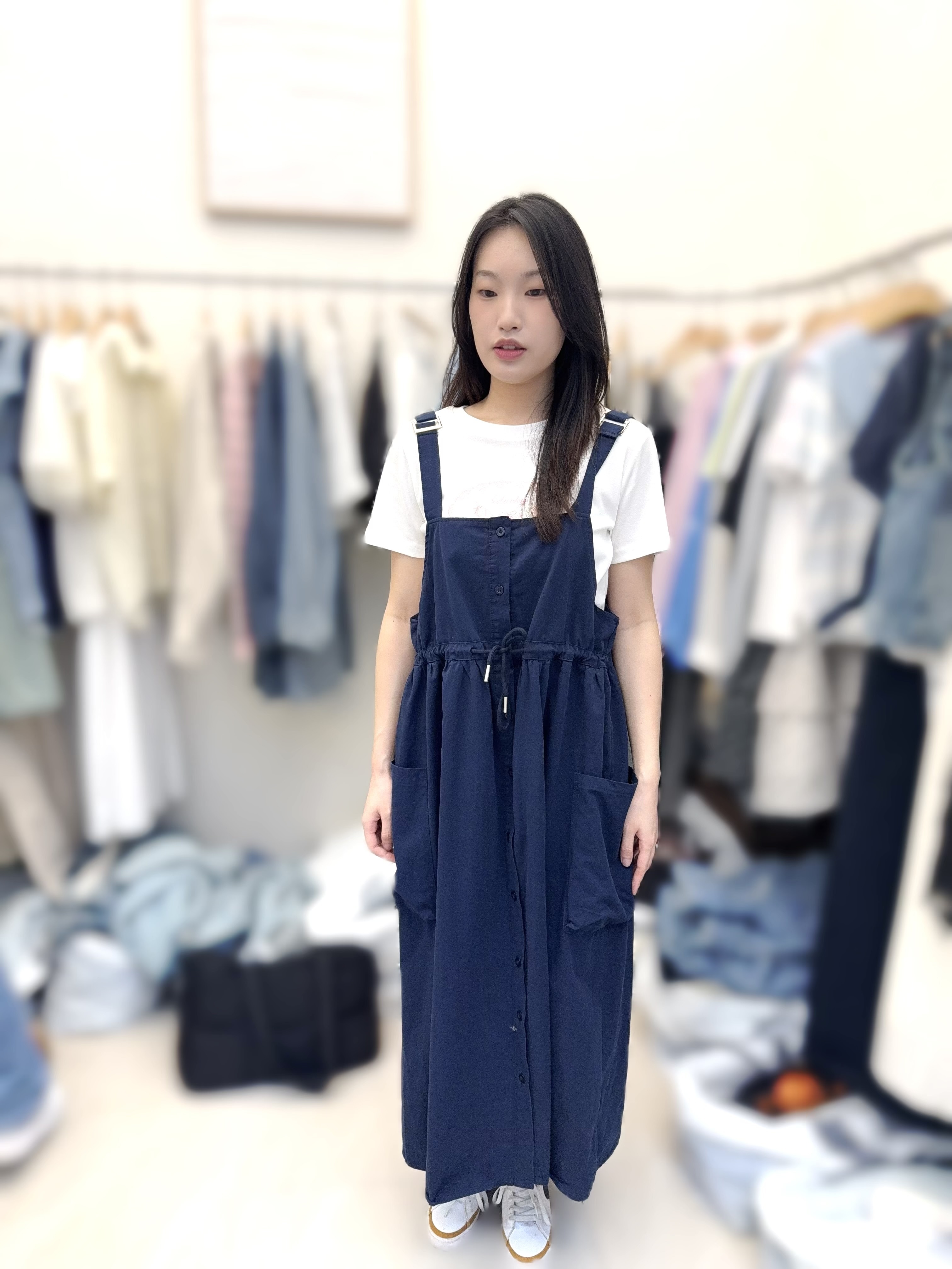 KT06   工人裙   腰 24- 38  HIP65  長47 .5  $459 (一口價)