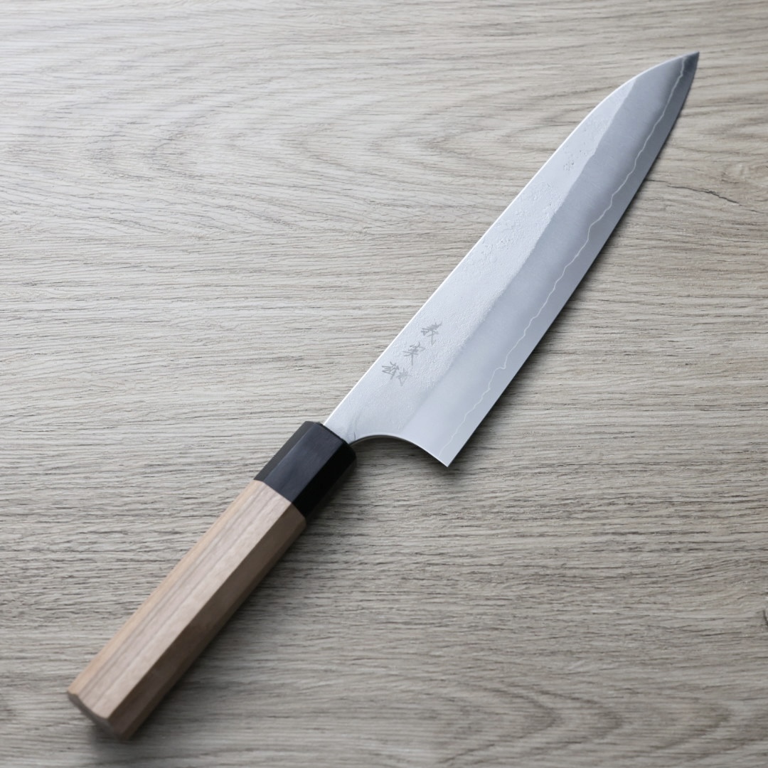 加藤義實 牛刀 210mm 銀三鋼 鍛造/梨地
