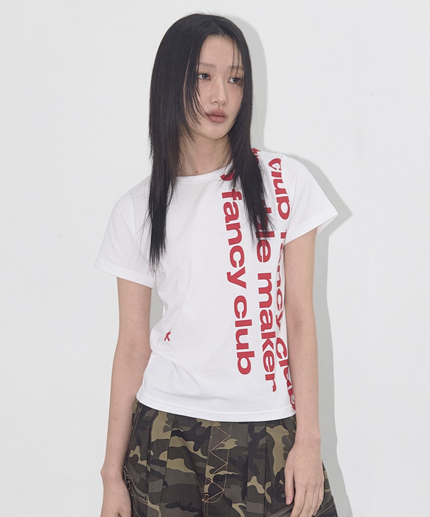 FANCY CLUB 貝沃奇短版T恤 F25QB103WH