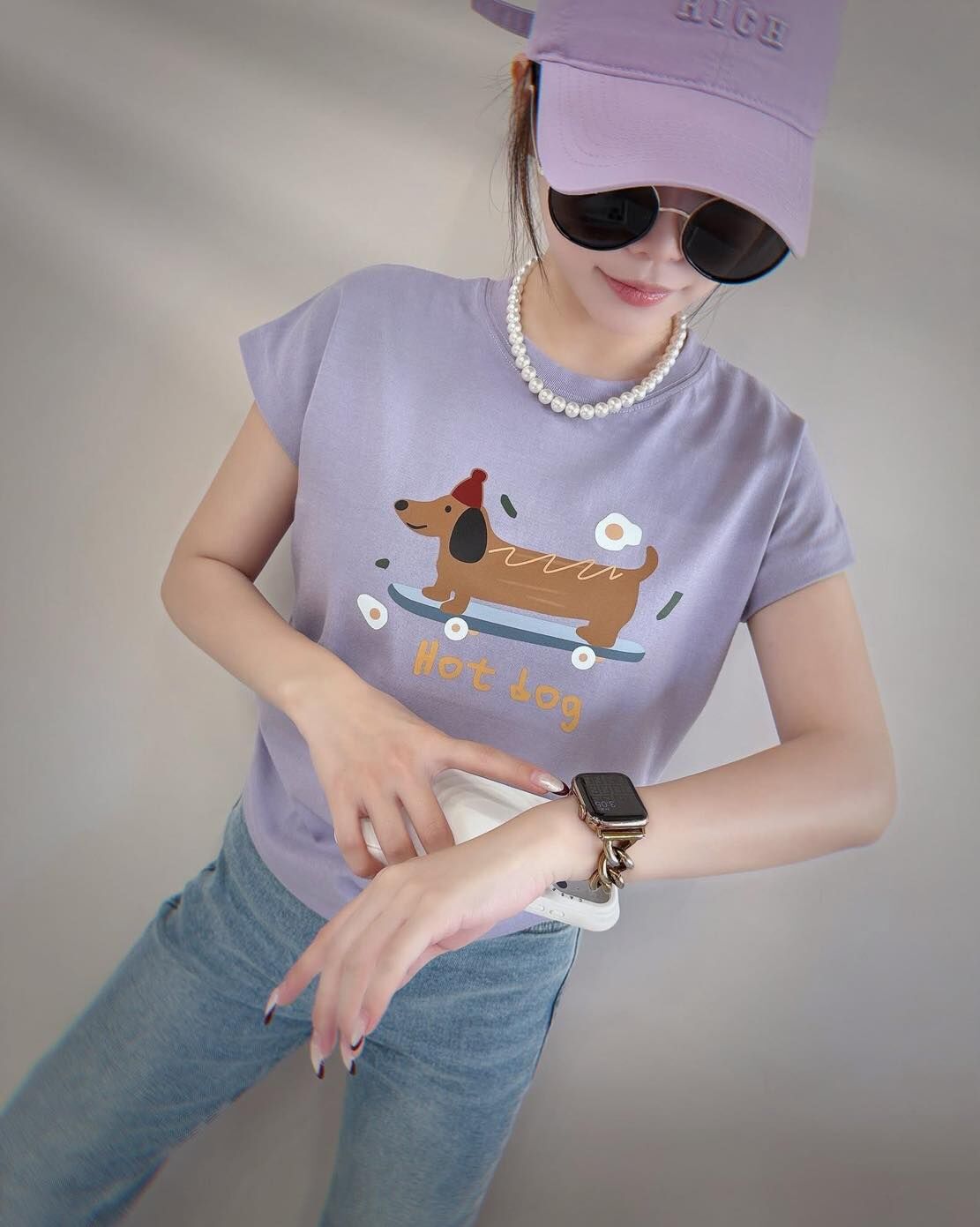 【可愛必備的童趣復古狗狗造型棉tee】（預購）