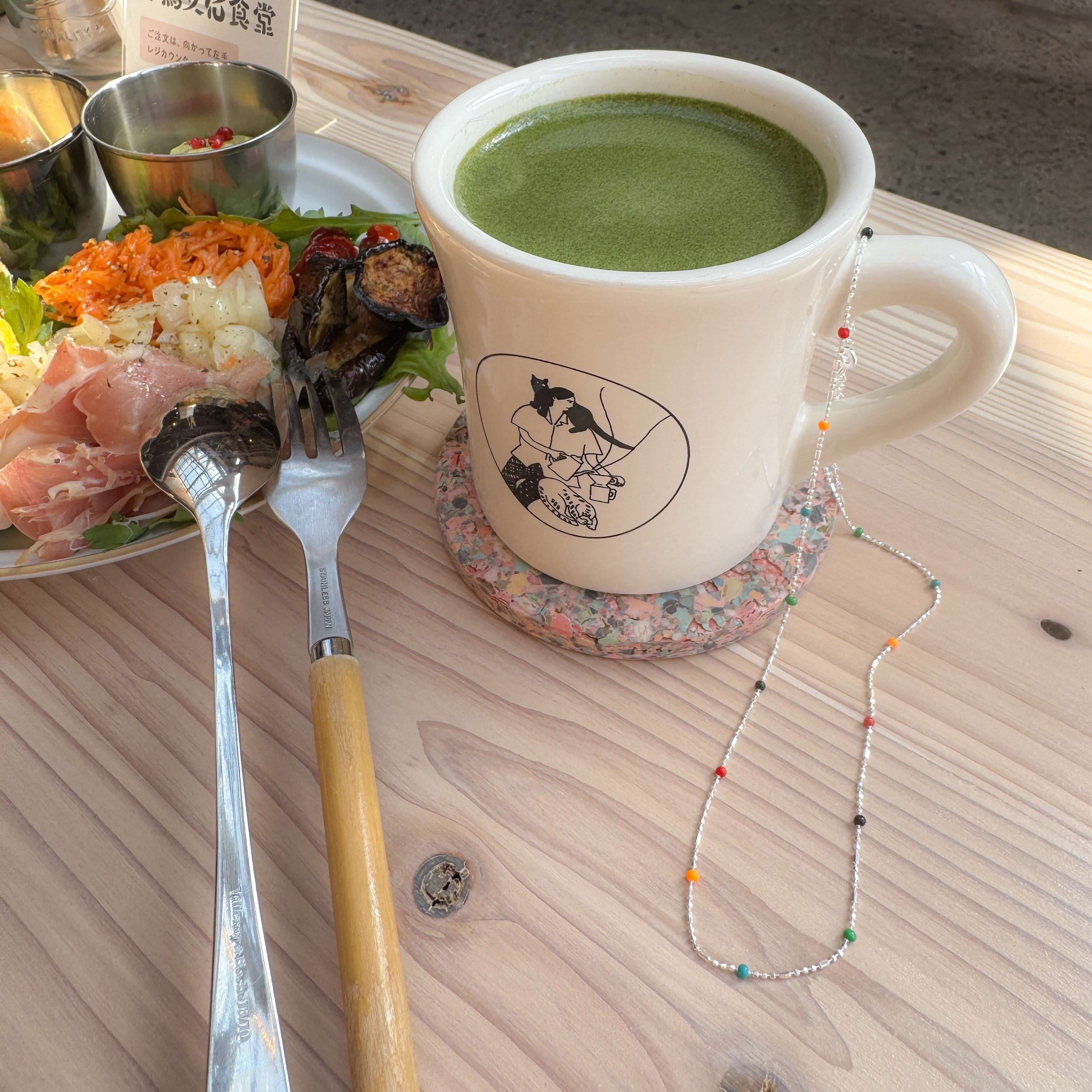 925純銀彩珠頸鏈