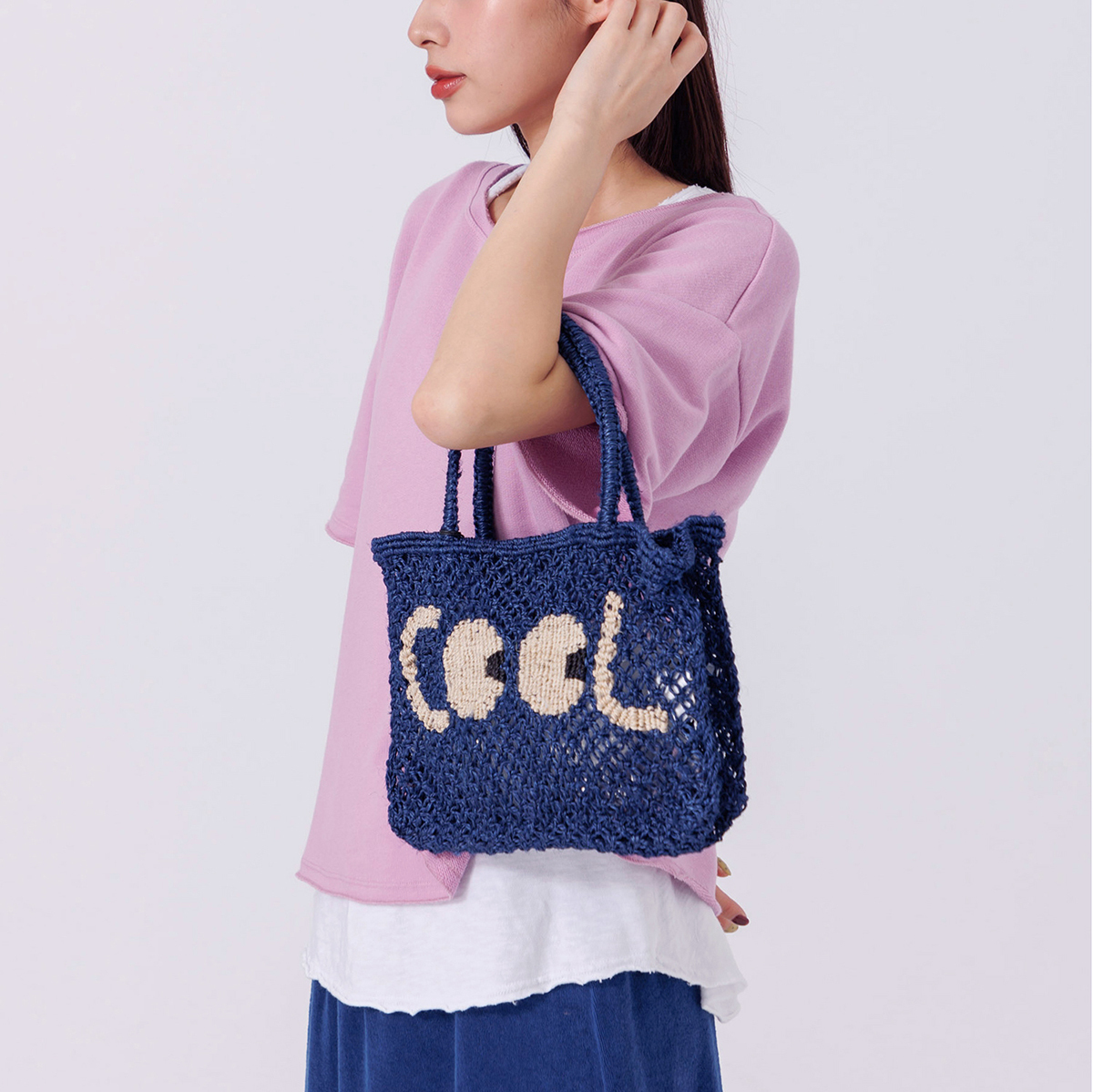 Cool 編織包-Tracy-深藍