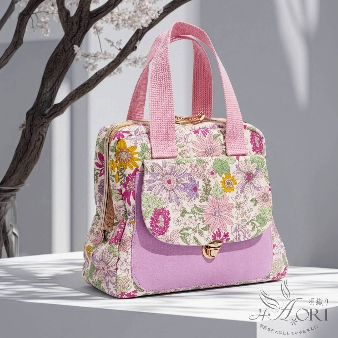 鐘形手提斜背口金包【成品包】