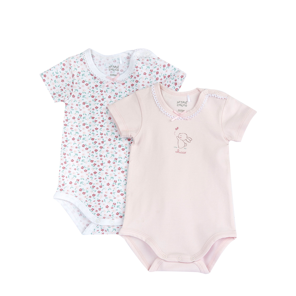 花園派對-滿版花朵短袖連身衣二入