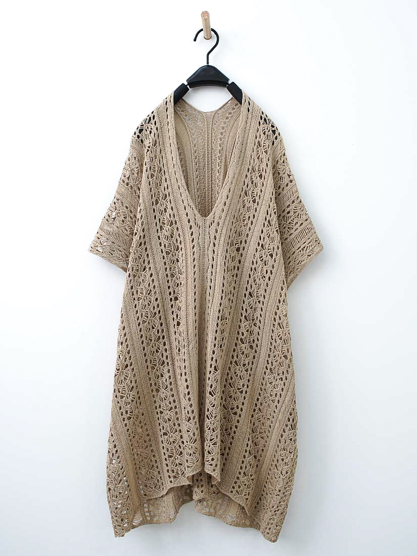 慵懶簍空提花針織罩衫