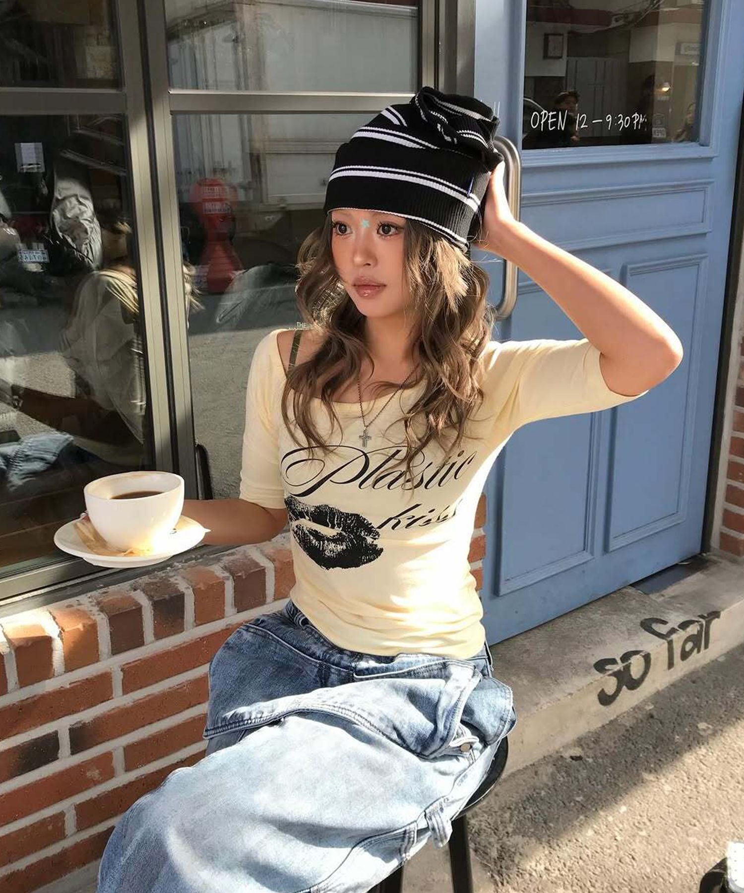 FANCY CLUB 單肩上衣 (黃色) F26QB051YE