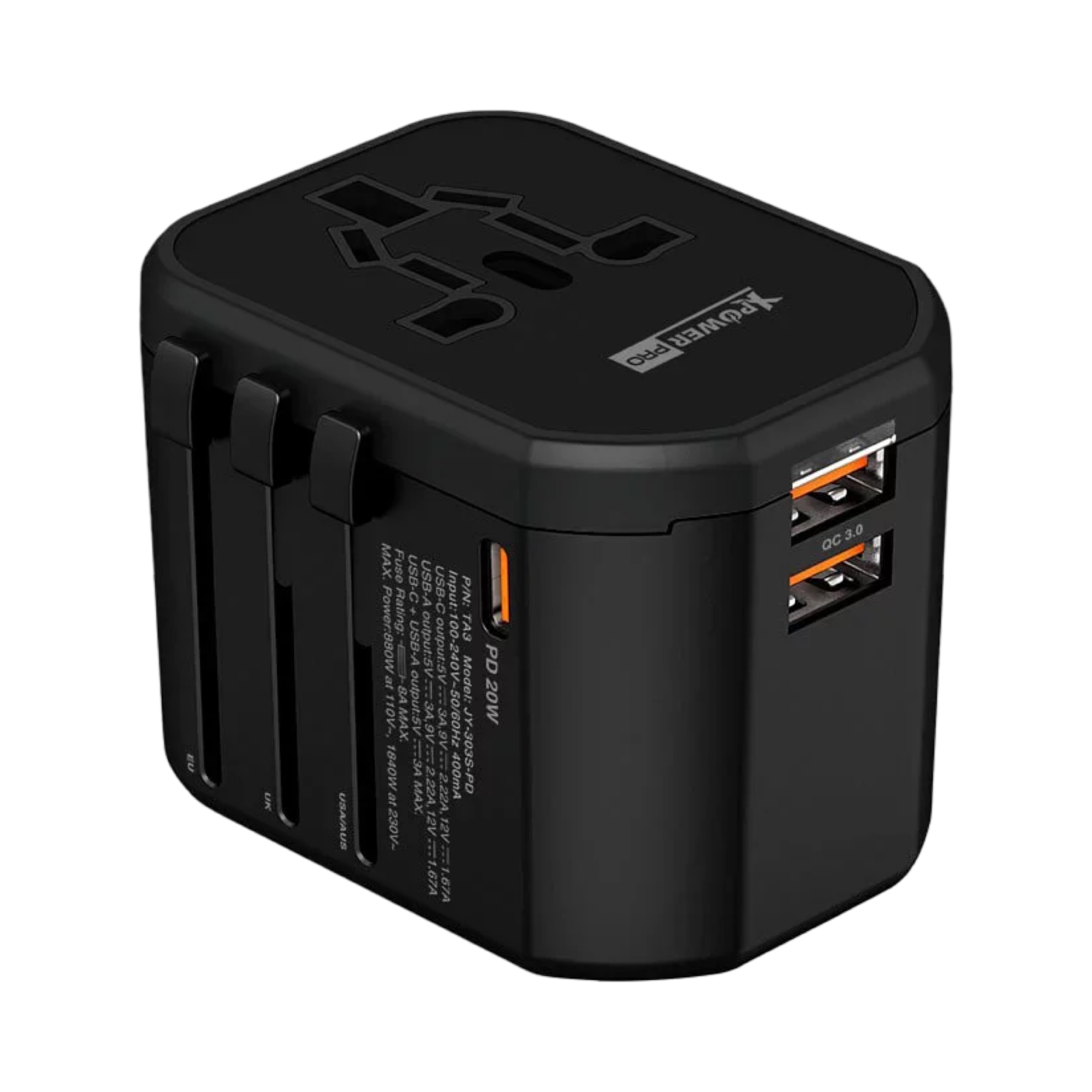 XPower Pro TA3 20W 通用旅行轉插