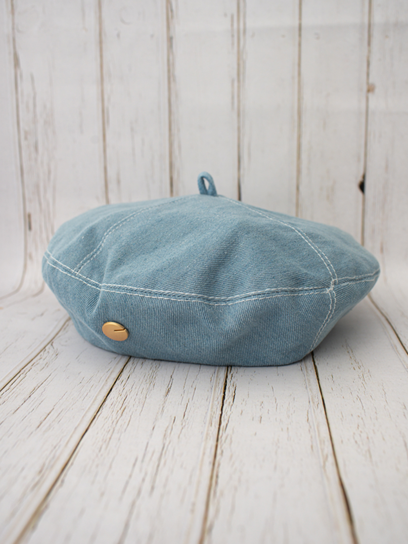 法式輕甜牛仔畫家貝蕾帽