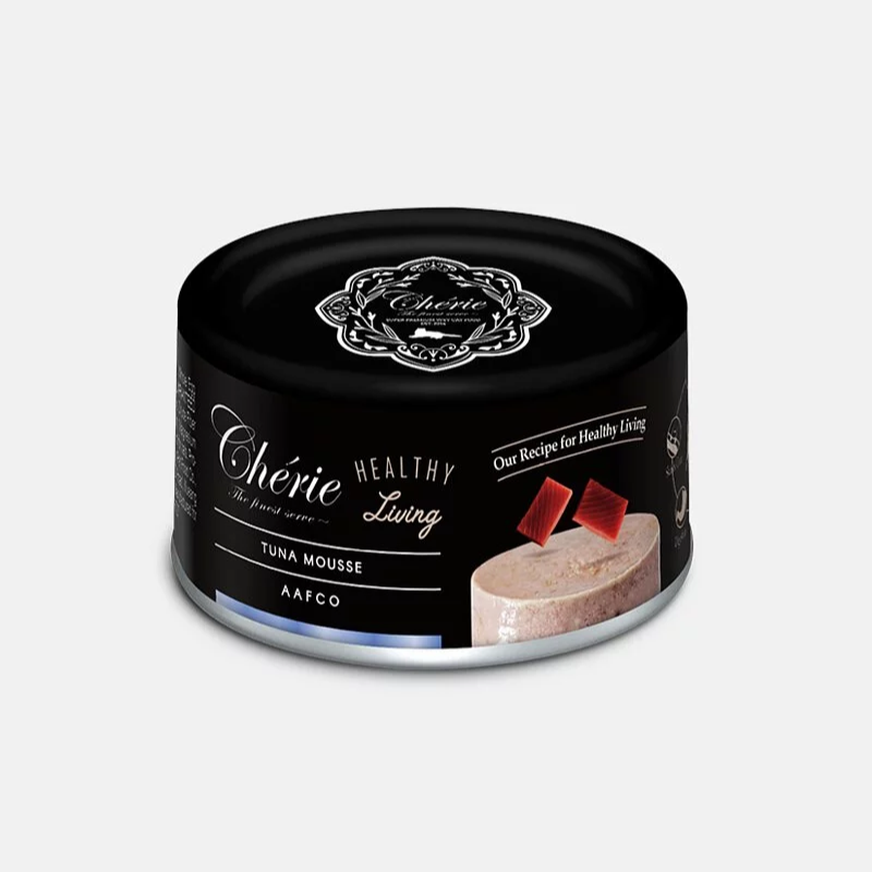 Cherie 法麗 - 全照護低磷低鈉Mousse主食罐系列 - 吞拿魚 (黑藍) 80g