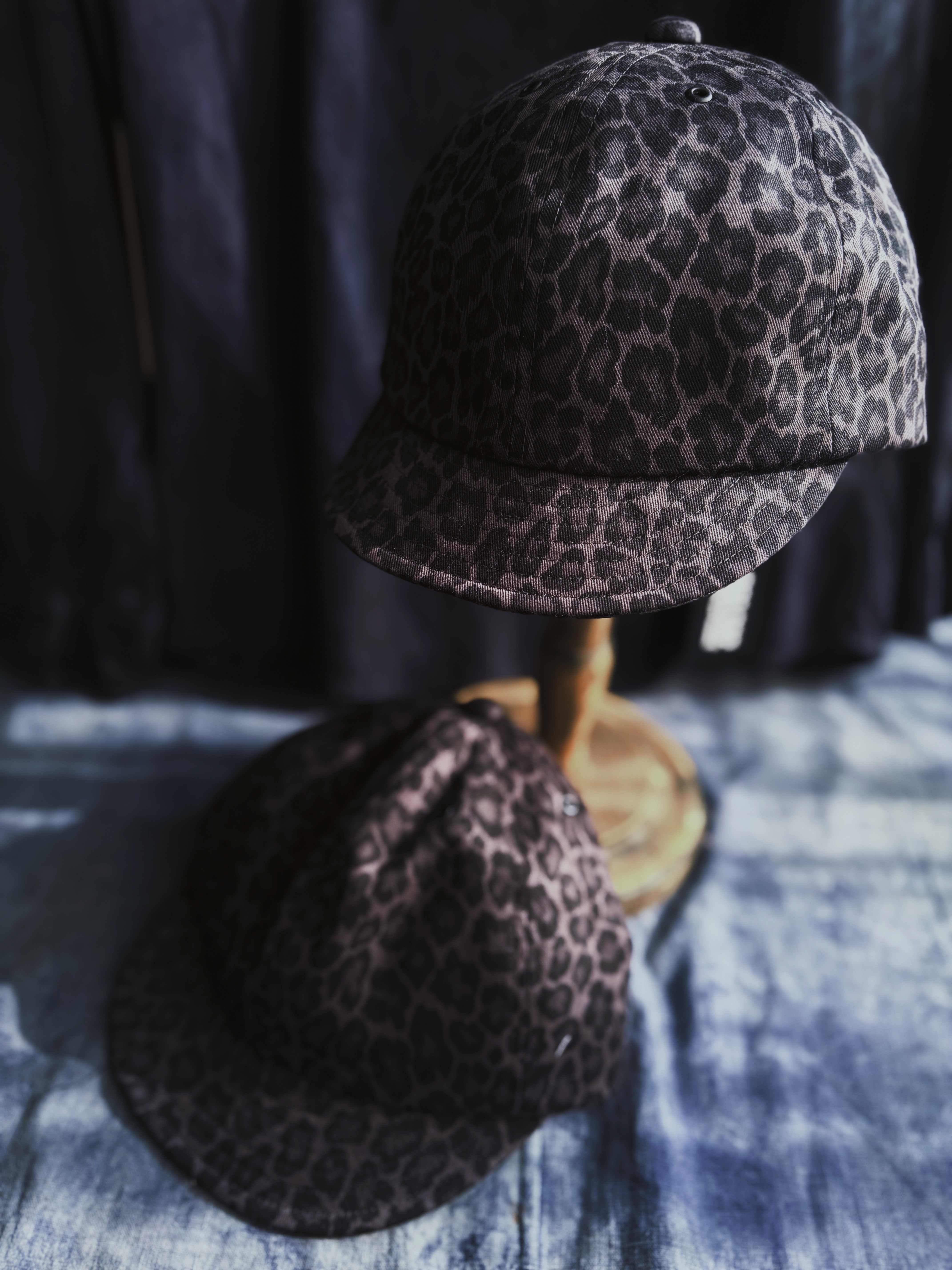 MR.FATMAN Leopard Short Brim Cap / 日本品牌 豹紋短帽簷裁判帽-灰