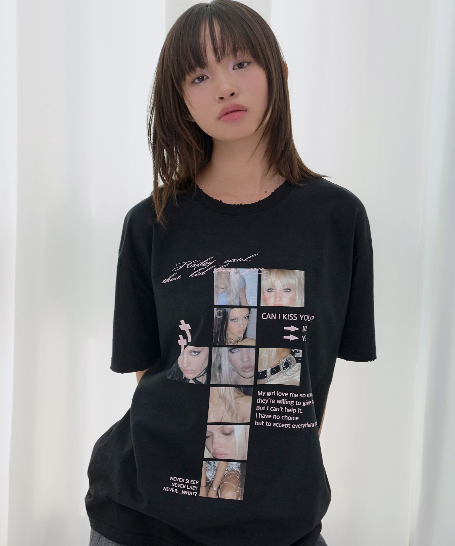 FANCY CLUB Damage Fearless 破壞感上衣 F26QB050BK