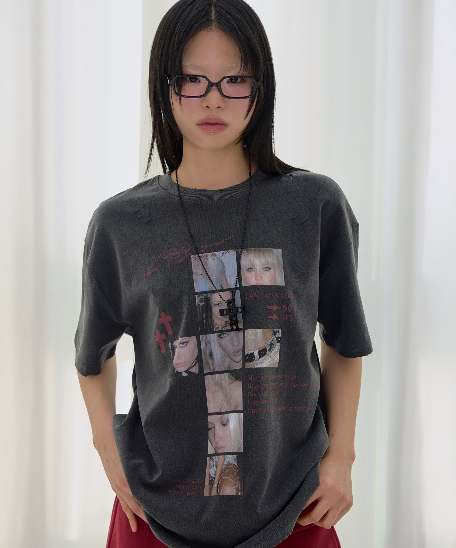 FANCY CLUB Damage Fearless Tee 木炭灰 F26QB050CH