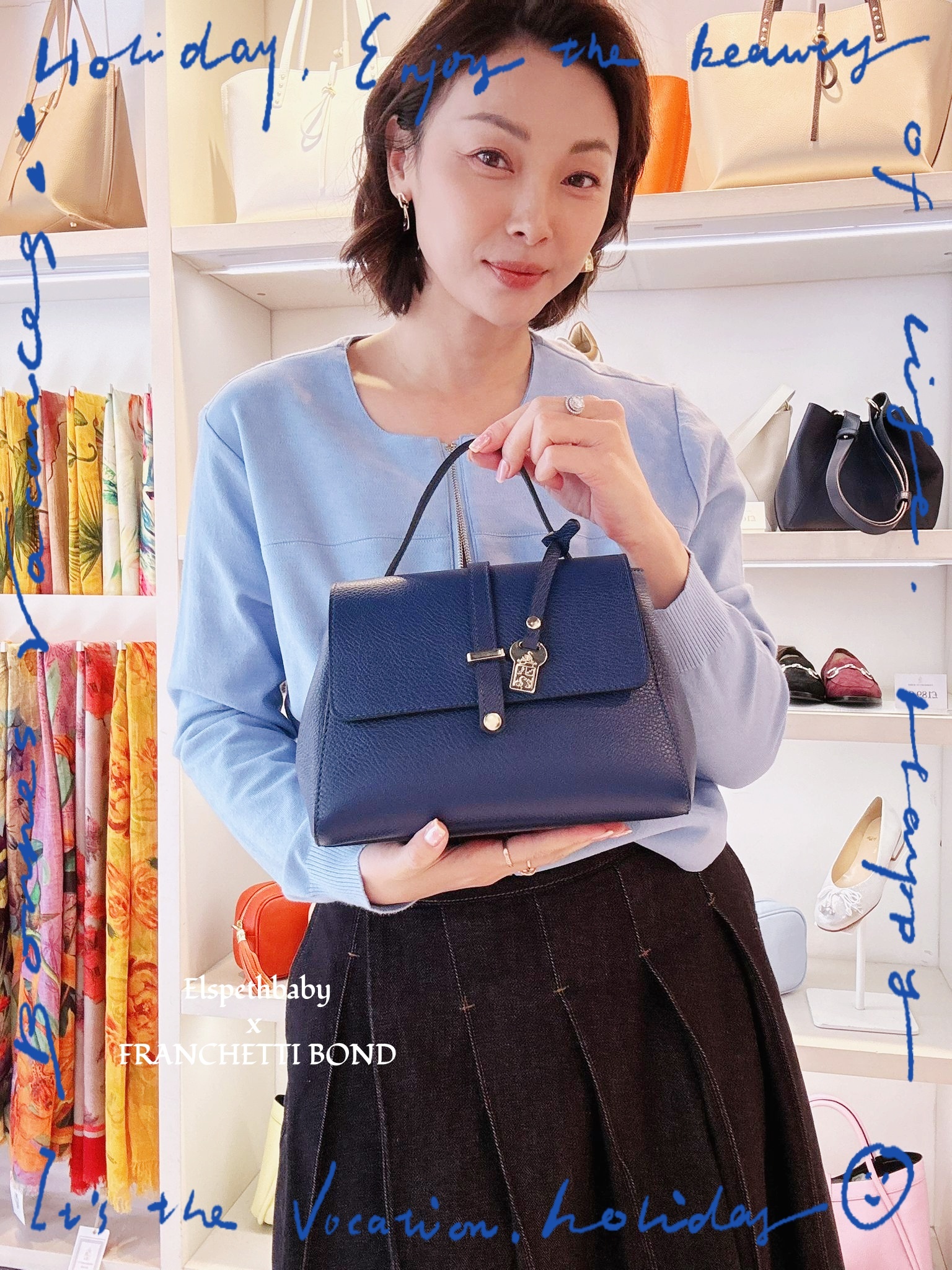 英國代購 - FRANCHETTI BOND Liza - Handbag（牛皮/意大利製造）