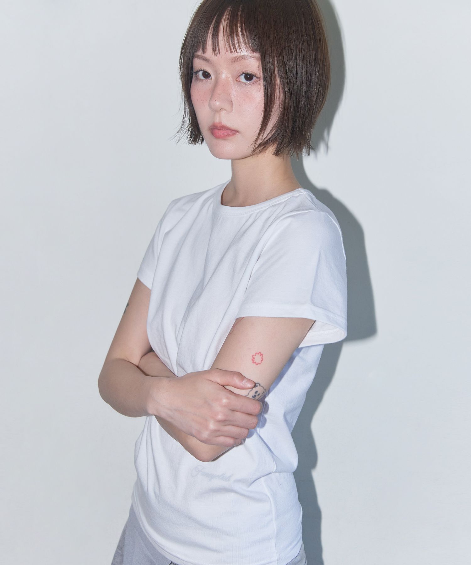 FANCY CLUB 短版T恤 (灰色) F25QB135 F25QB135GR