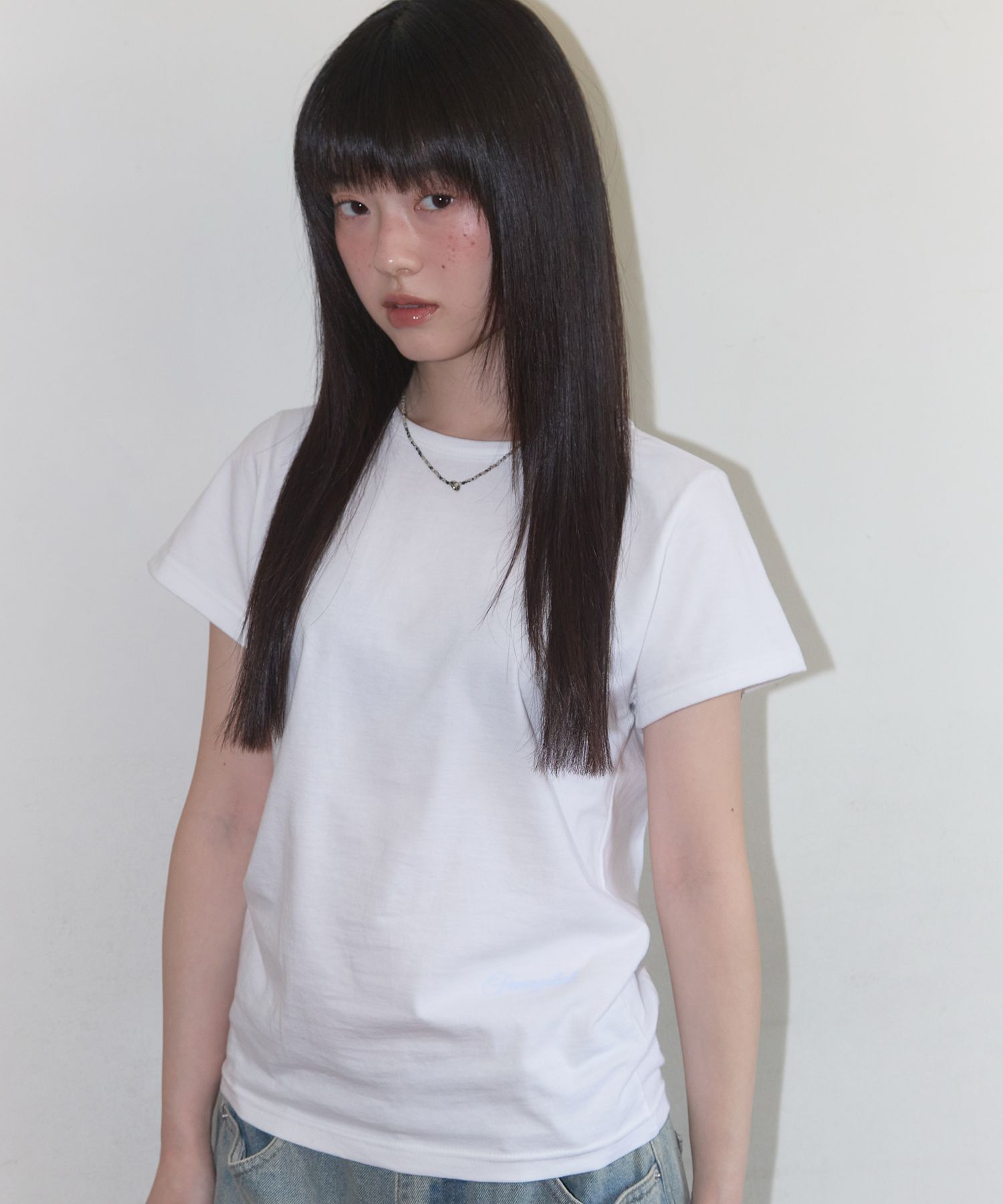 FANCY CLUB 逆天短版上衣 藍色 F25QB135BL