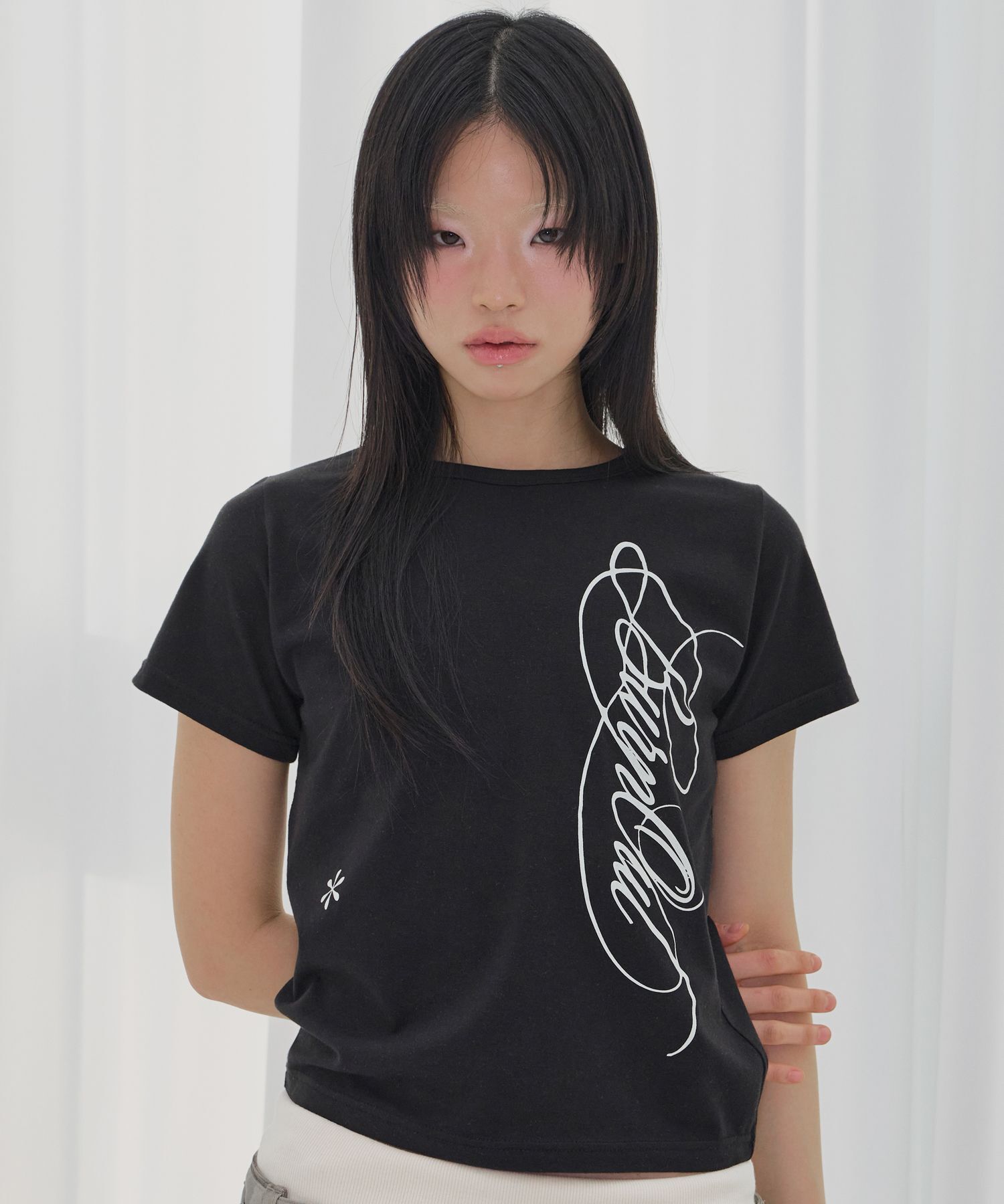 FANCY CLUB 火焰葉 T 恤 F26QB060BK