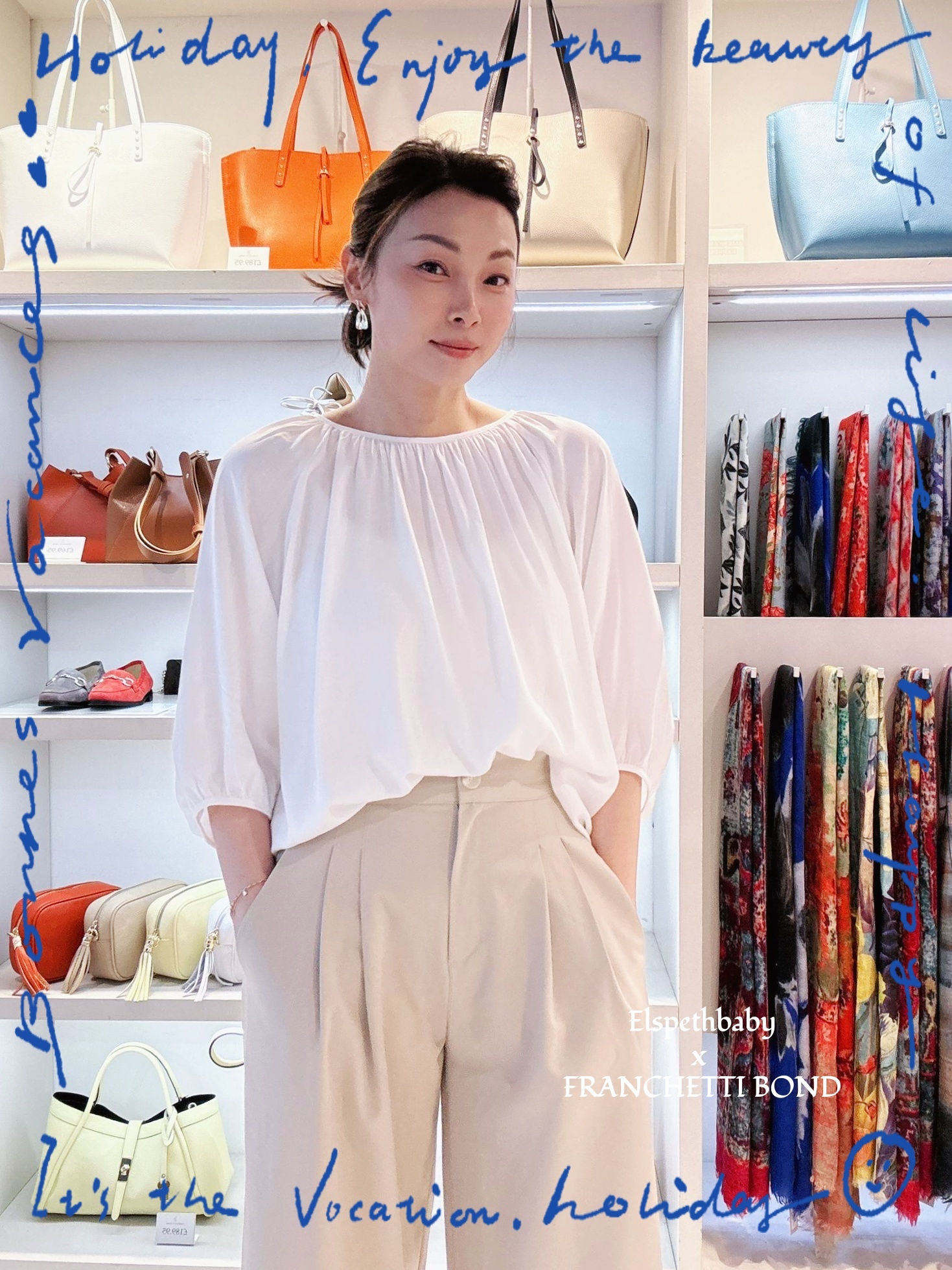 英國代購 - FRANCHETTI BOND Maddalena-puffed 3/4 sleeve