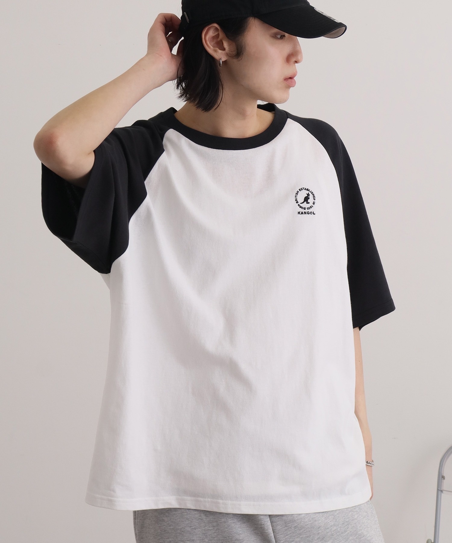 KANGOL / Circle logo tee